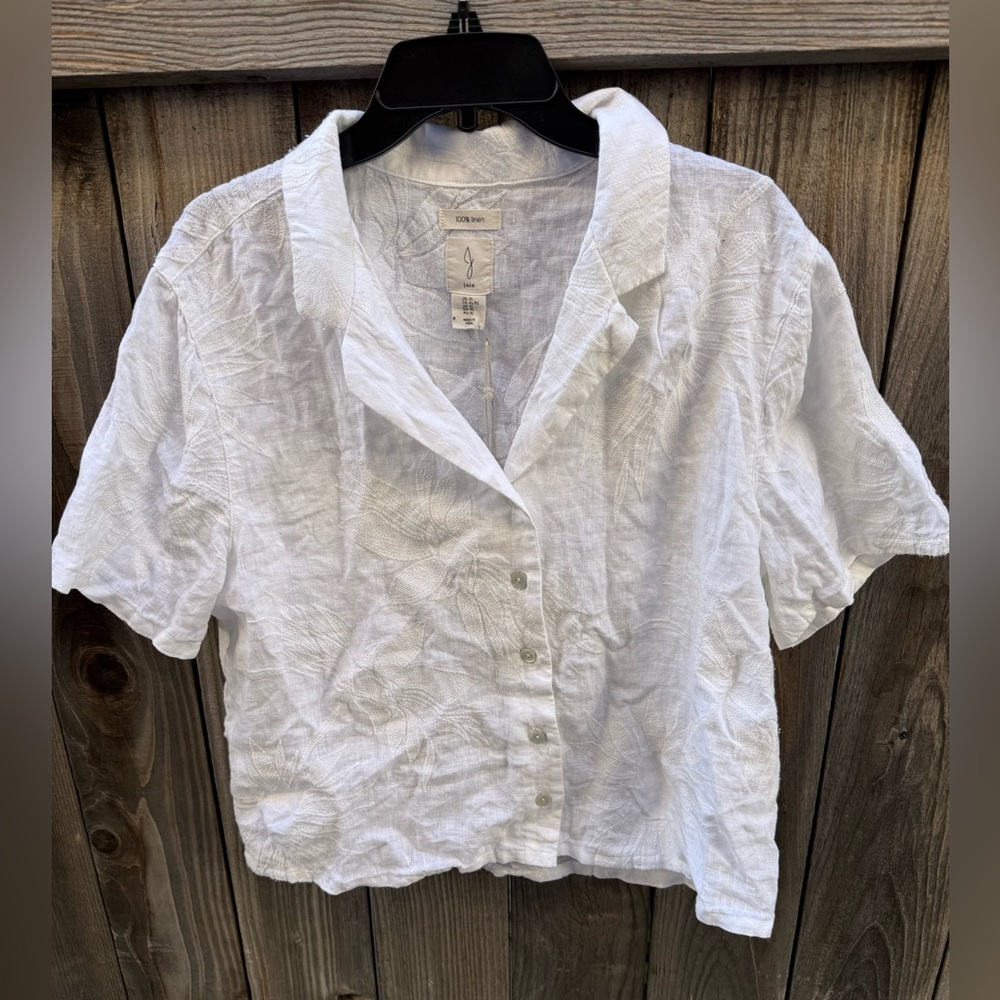 Joie White Button-Down Shirt
